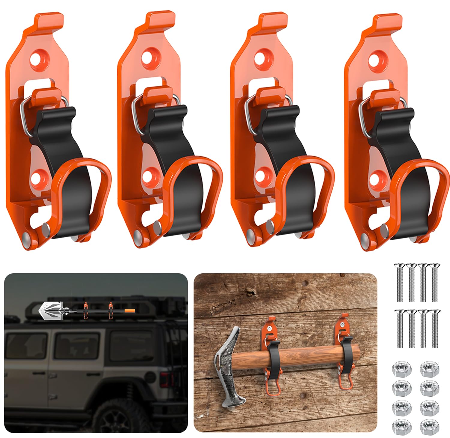 Youlvy Shovel Mount for Roof Rack, Shovel Mount for Truck Bed